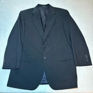 Brooks Brothers Brooksease 100% Wool Navy Sports Coat Suit Blazer Size 40